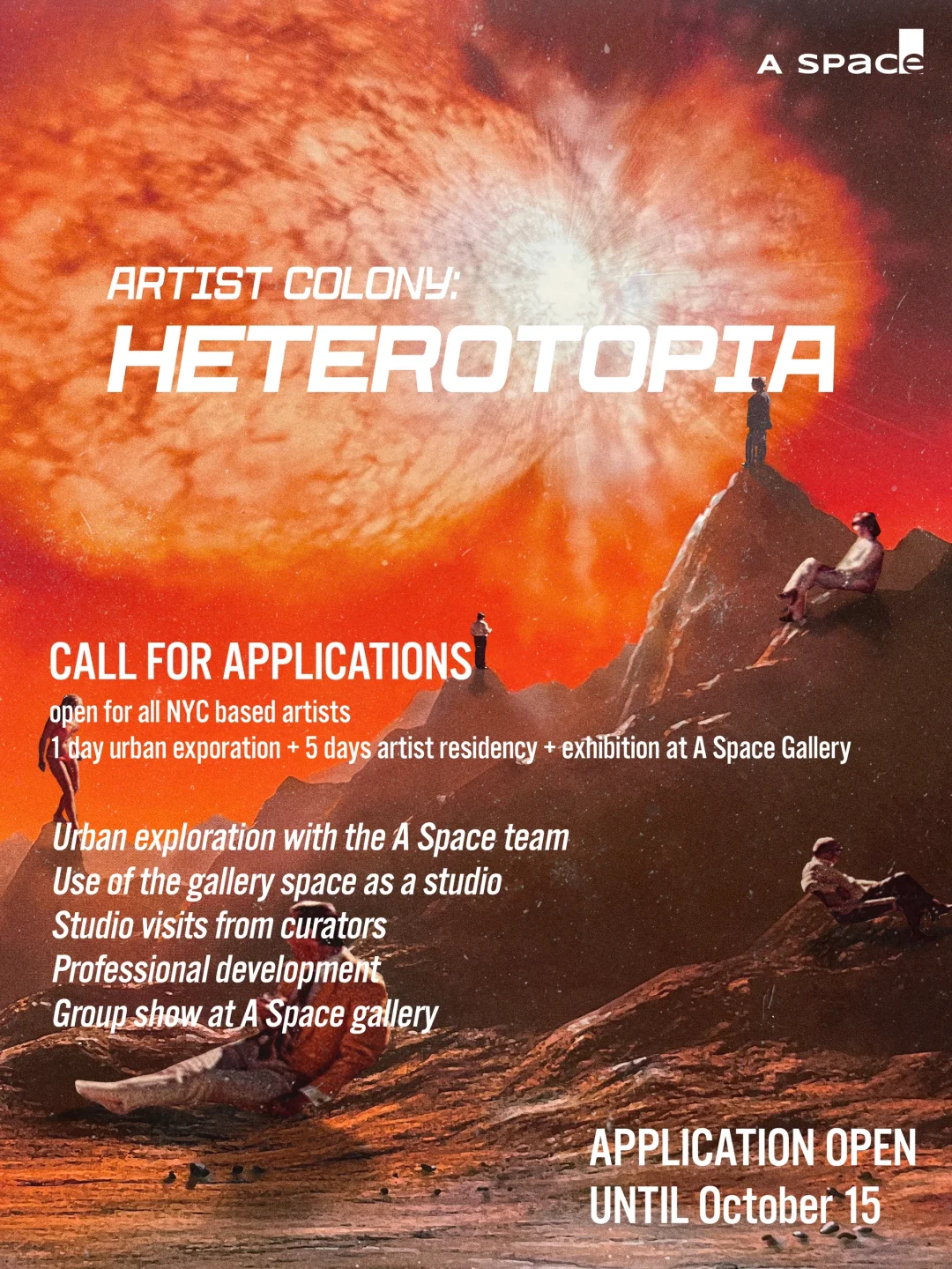 NY Artist Call: Don't Procrastinate, Submit ASAP!