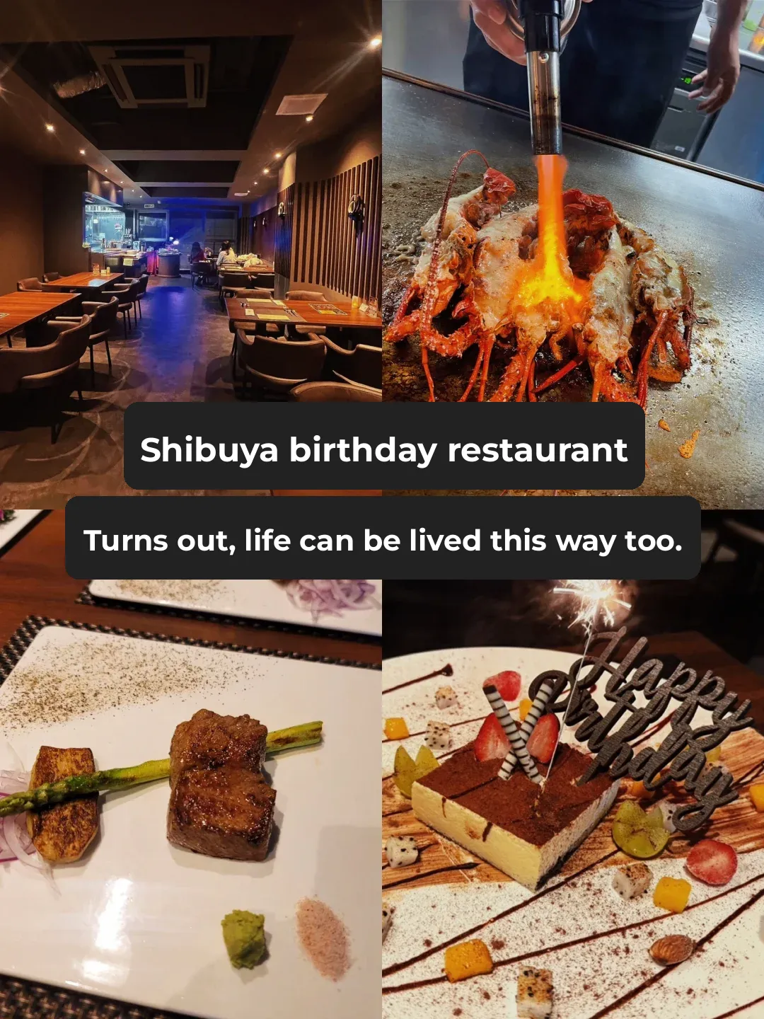 "Celebrating My Birthday at This Teppanyaki Spot in Shibuya Was Absolutely Amazing! 🤩"