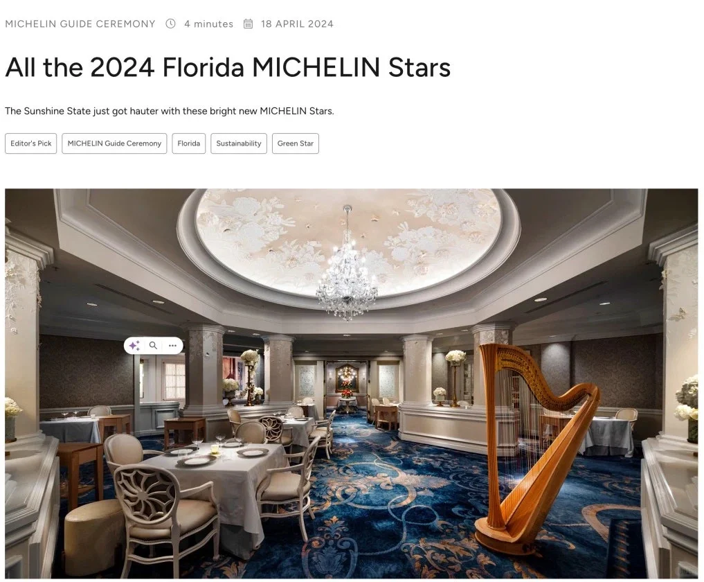 Asian Cuisine Dominates Florida's New Michelin List, with Japanese Restaurants Making Up Nearly Half