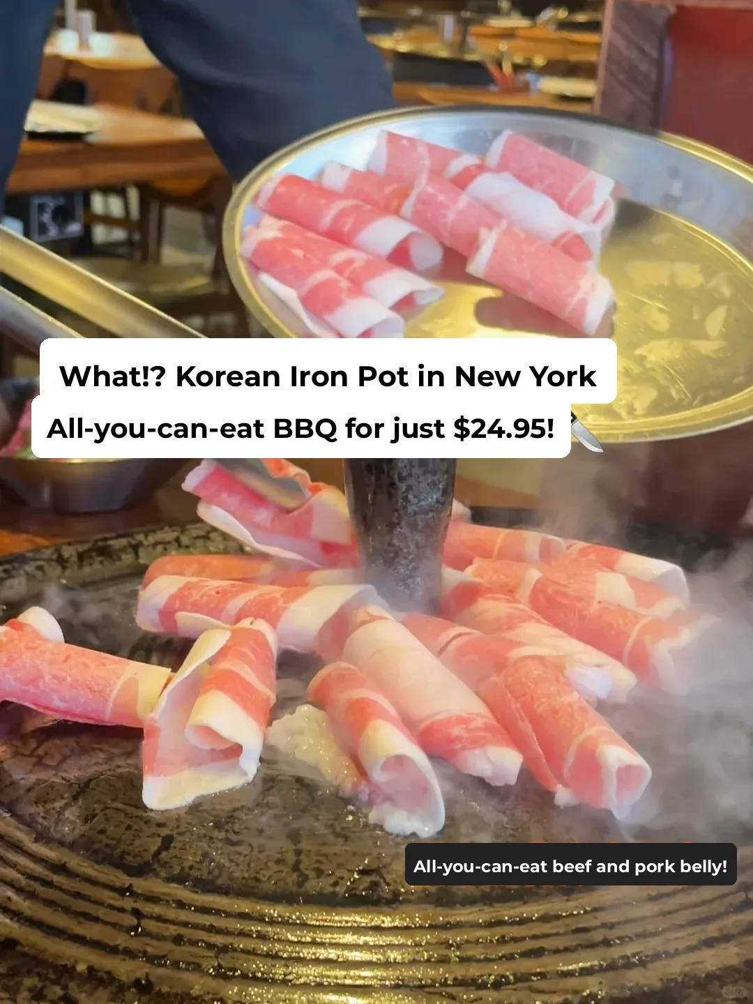 Oh my gosh‼️ This Korean 🇰🇷 cast iron BBQ 🍖 only costs $24.95 to enjoy!