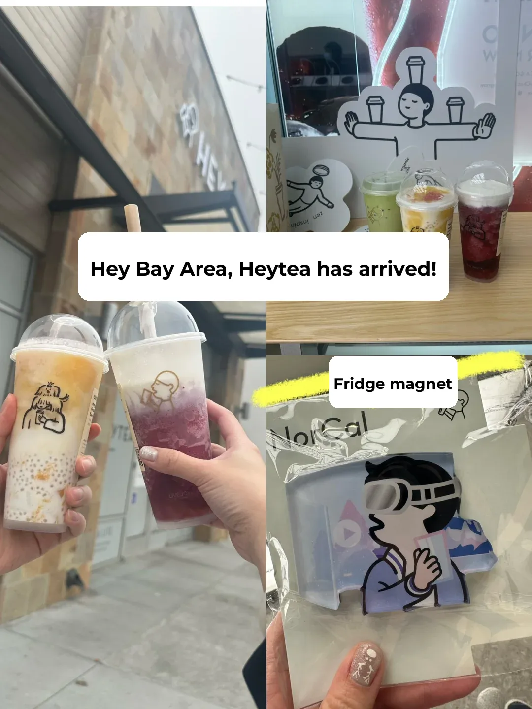 The First HeyTea in the Bay Area is Now Open! HeyTea Silicon Valley Fridge Magnet