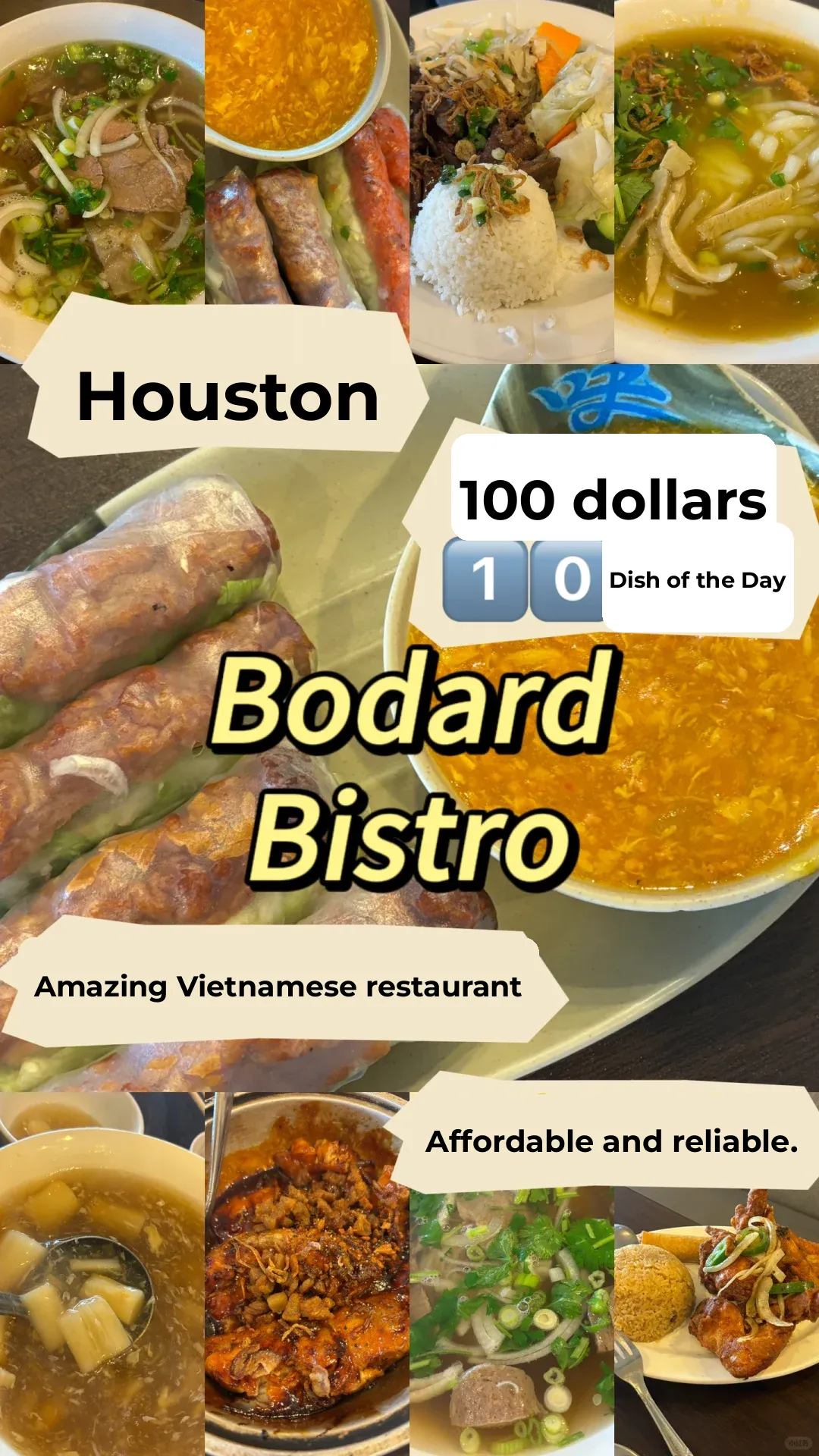 "10 Dishes for Just $100 at This Vietnamese Restaurant⁉️ A Must-Try in Houston!"