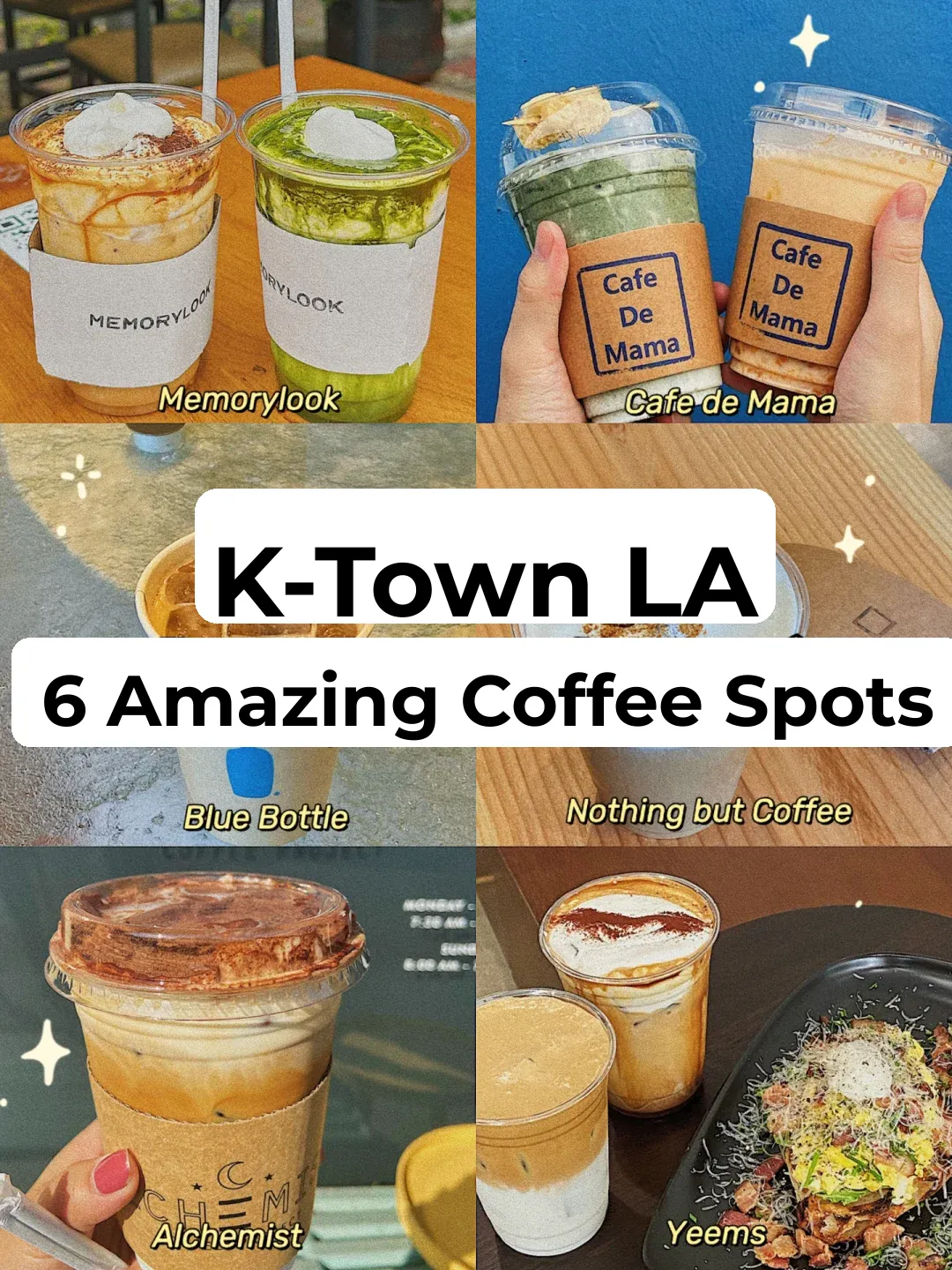 Top 6 Must-Try Cafes in LA's Koreatown ☕️ – Save This List! 😋