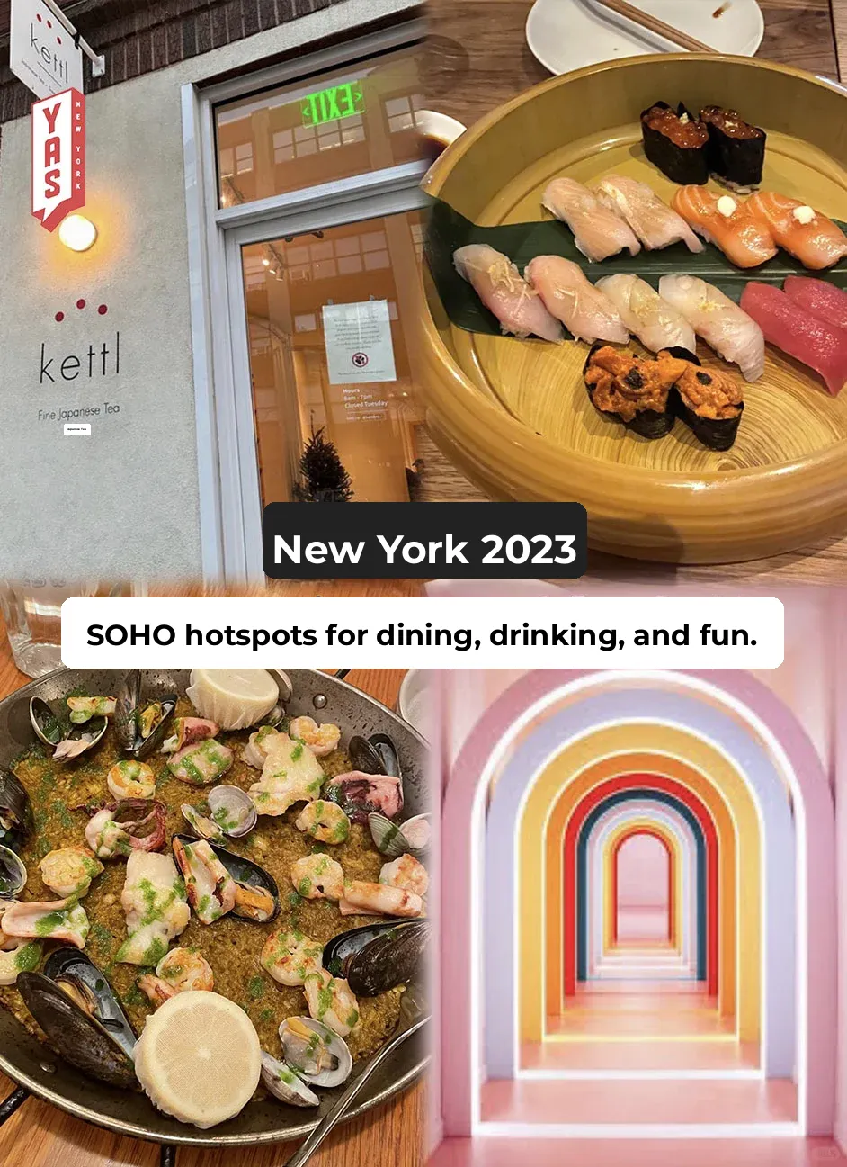 NYC 2023 | Must-Visit SOHO Spots for Eating, Drinking, and Fun