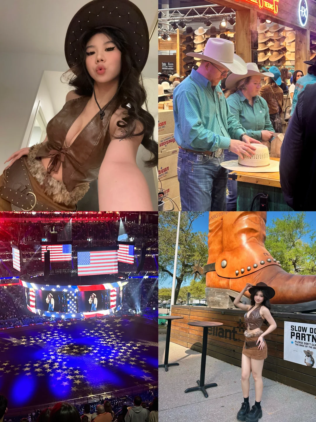International students caught the annual Texas Cowboy Festival 🤠