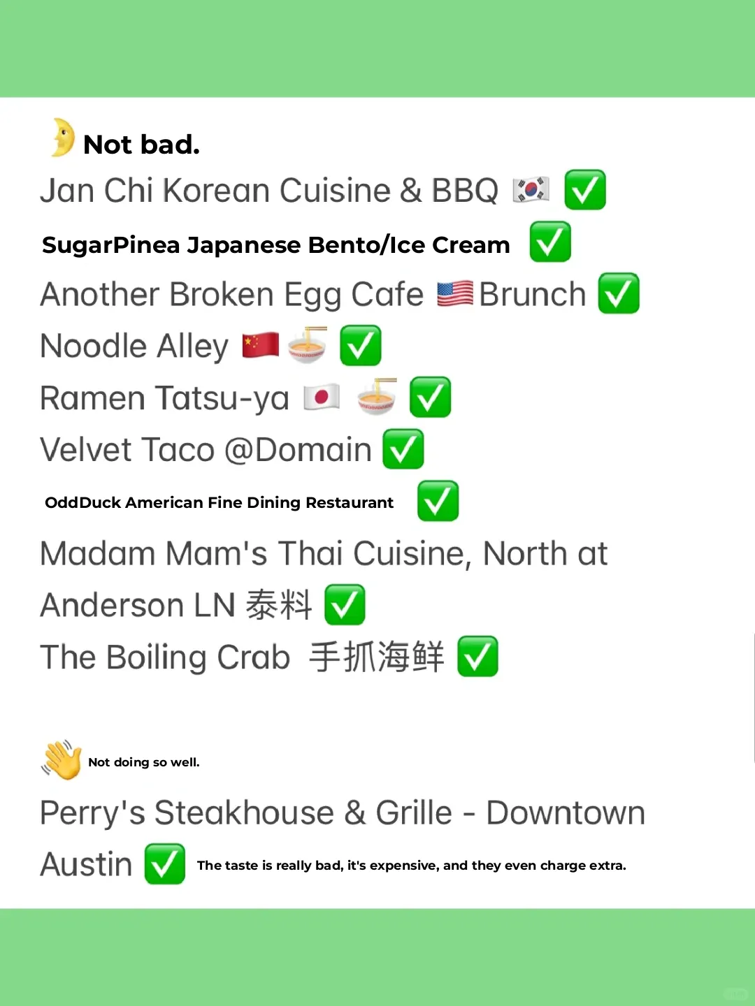 Free Austin Food Spot Guide❗️Part 2