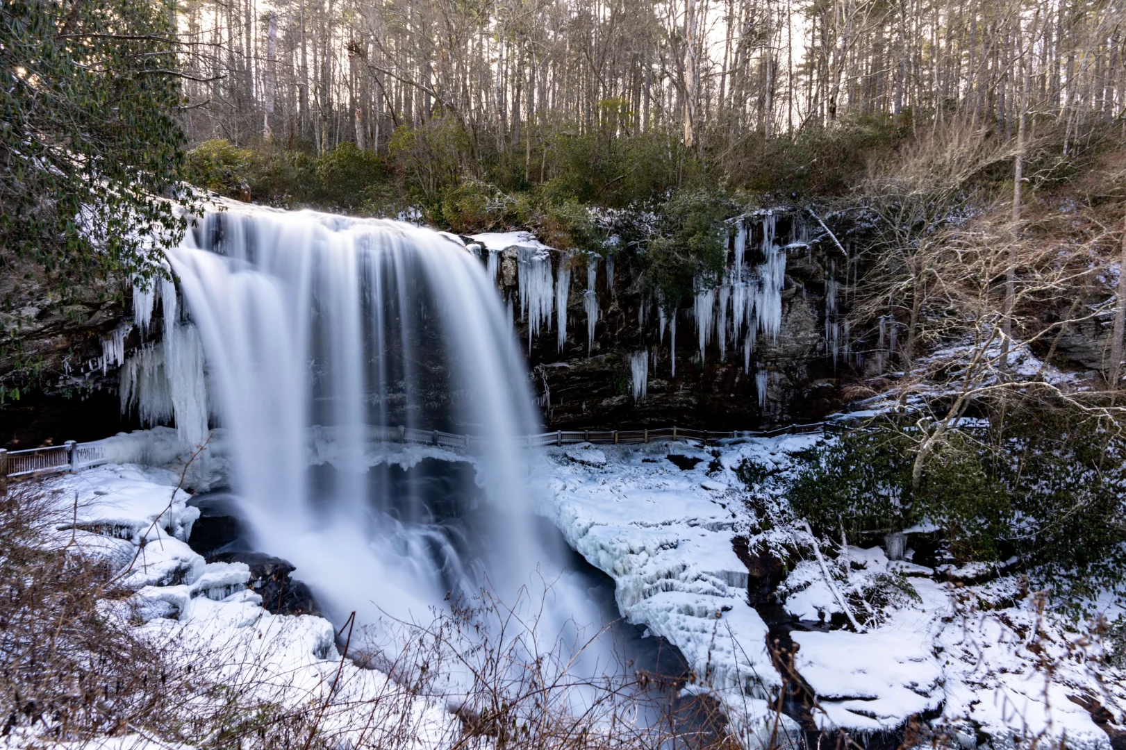 Ice Waterfalls After the Atlanta Snowstorm
