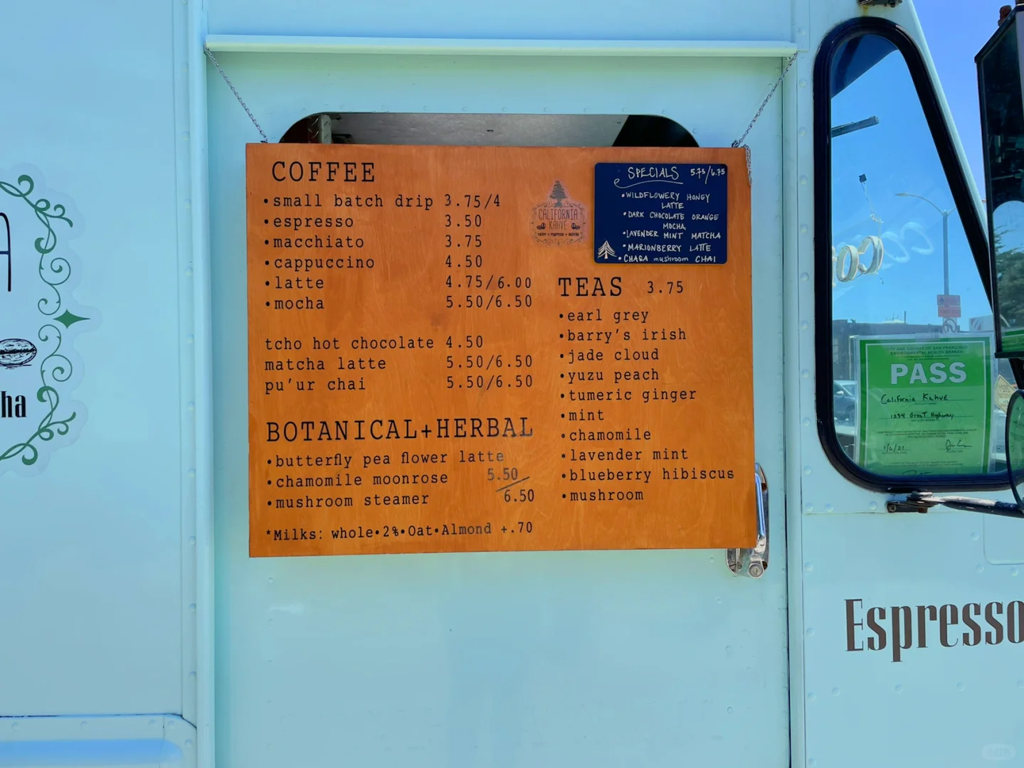 San Francisco's Charming Coffee Truck: California Kahve