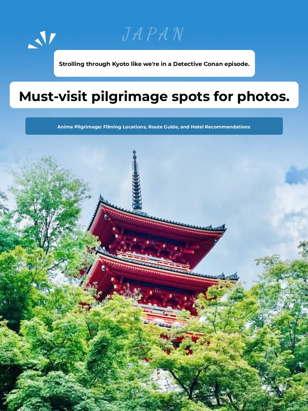 Pilgrimage to the Holy Land | Follow Conan in Kyoto ✈️ + Nearby Hotels for Check-In Spots