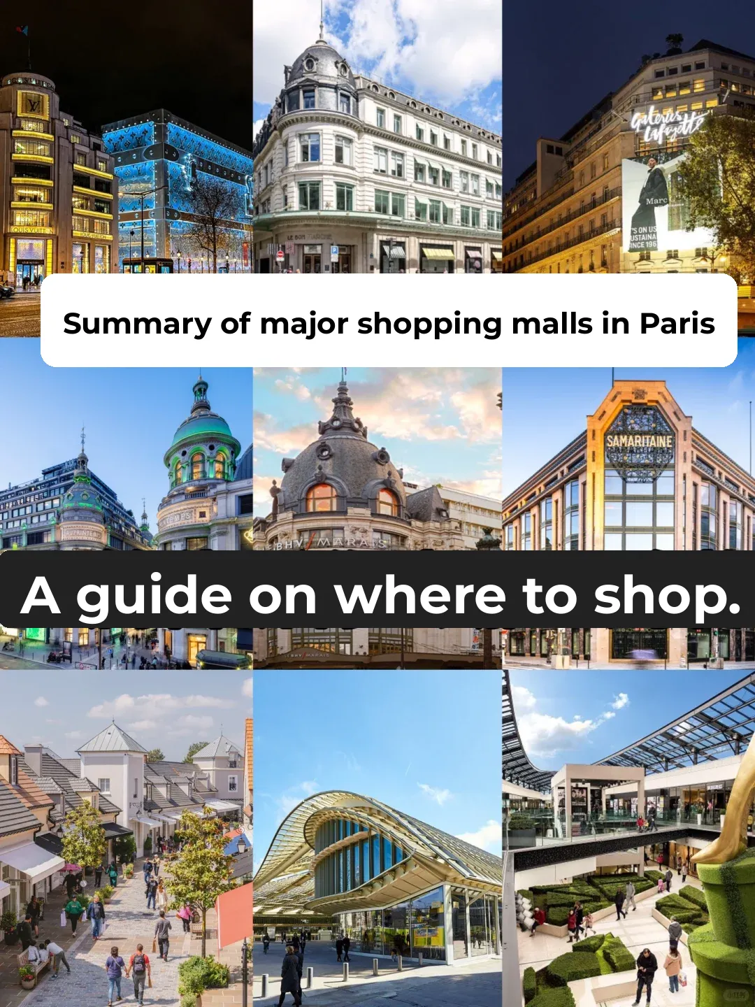 🇫🇷 Top Shopping Malls in Paris 🔥🔥🔥