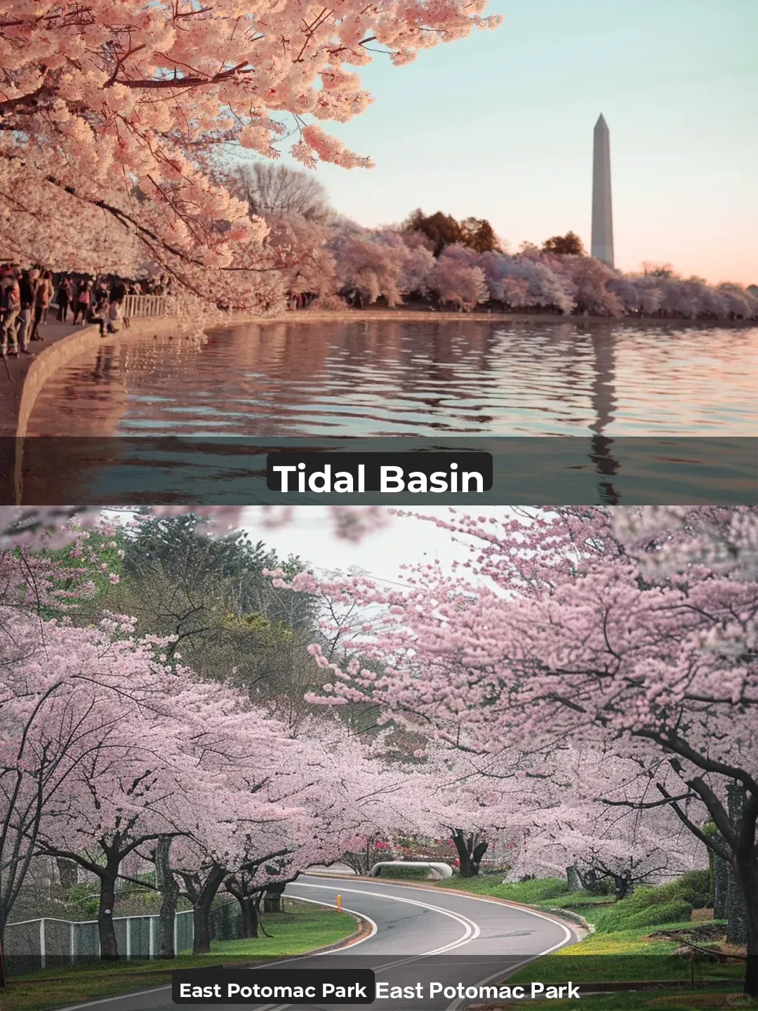 Washington Cherry Blossom Map｜6 Stunning Flower Spots—How Many Have You Visited? 🌸