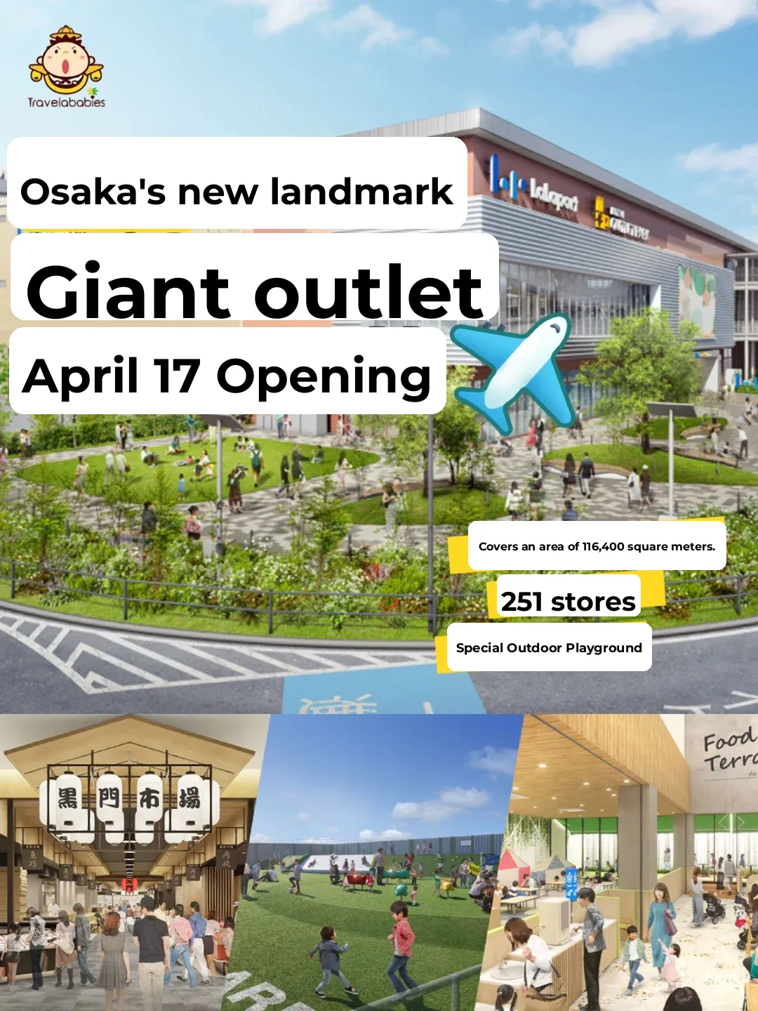 Must-Visit Shopping Spot in Osaka｜Mega Outlet Opening on April 17th!