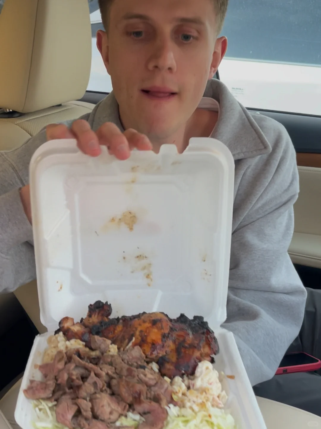 Worker's Blissful Moment: Sharing a Packed Lunch with My Hubby in the Car 🫶