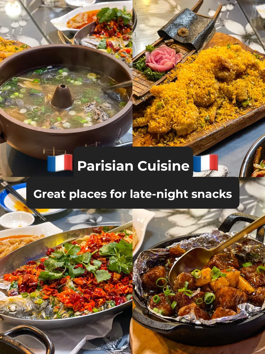 🇫🇷 Paris Late-Night Eats | Must-Try Paris Food Spots Open Till Late 🇨🇳