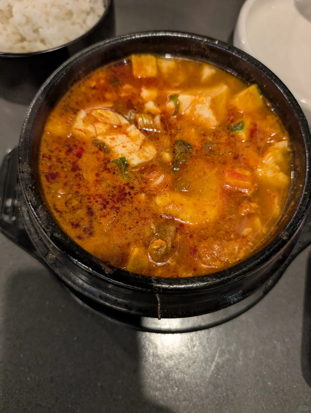 Orlando is freezing today 🥶—craving this hot tofu stew like crazy!