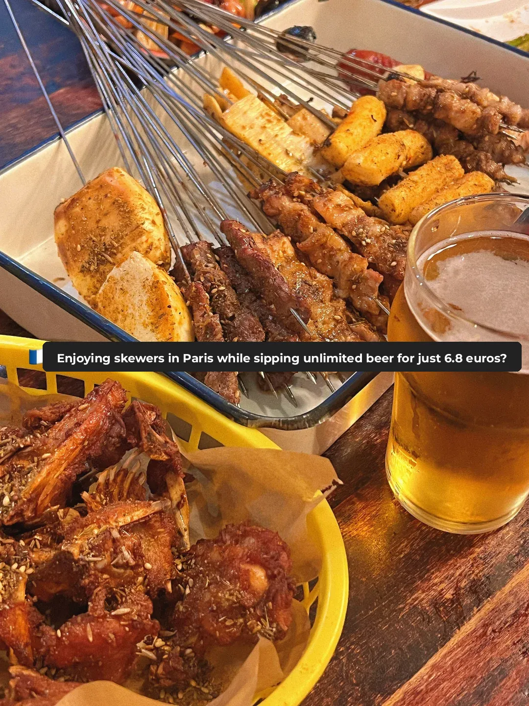 🇫🇷 Enjoying BBQ in Paris and getting unlimited beer for just €6.8?