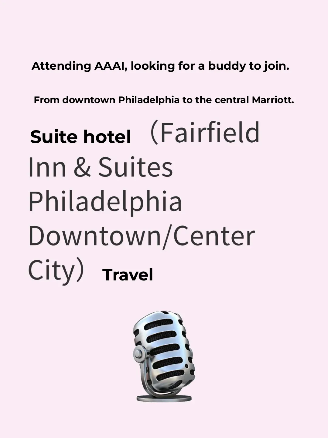 Looking for a Hotel and Travel Buddy for AAAI Conference