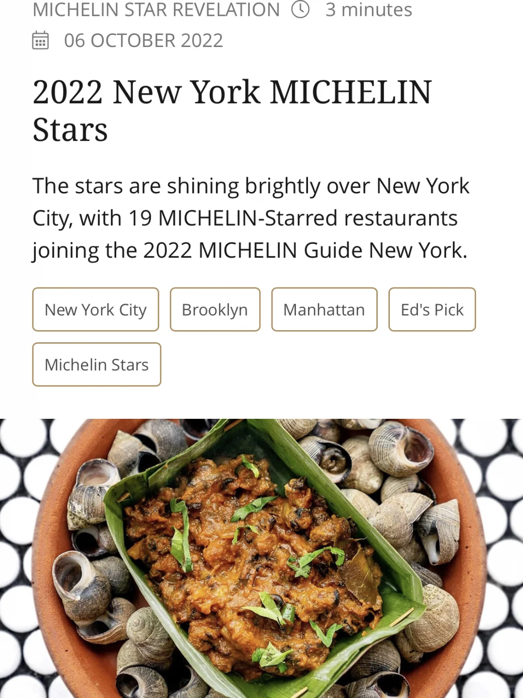 How Many of NYC's New Michelin Stars in 2022 Have You Tried?