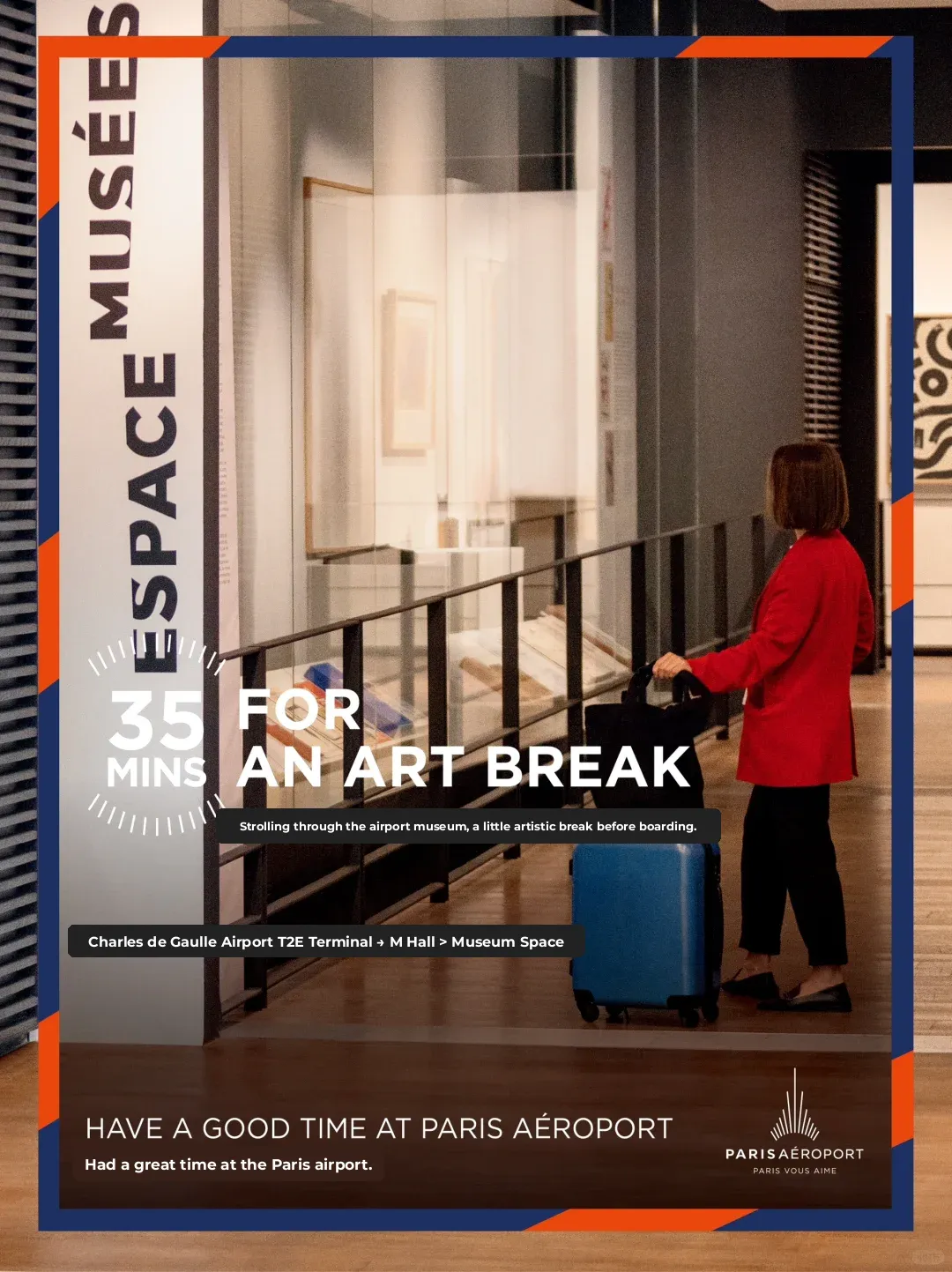 Who knew you could visit a museum at the airport?! Perfect spot for a travel break.