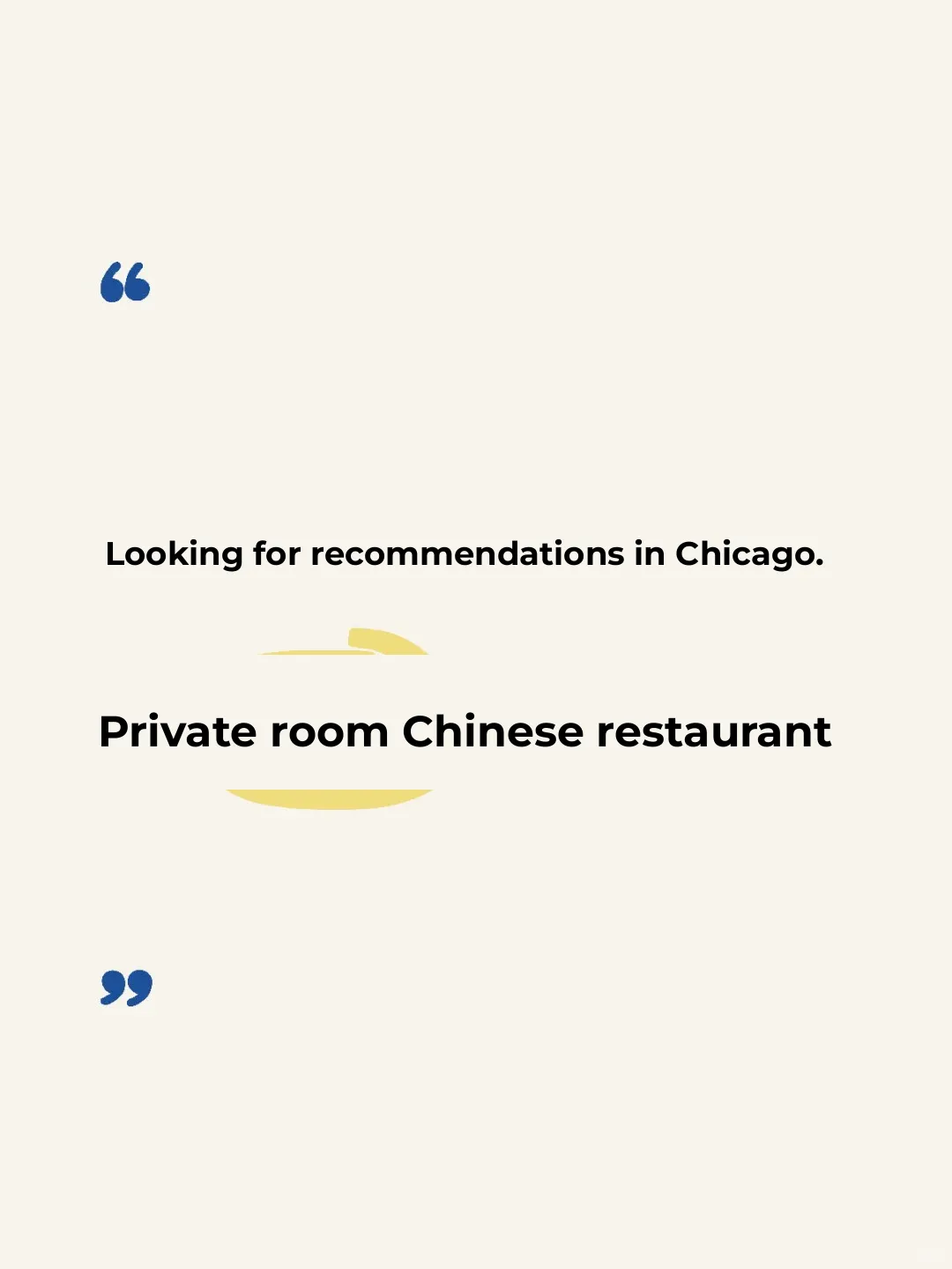 "Recommendations for Chinese Restaurants in Chicago Needed! Urgent!"