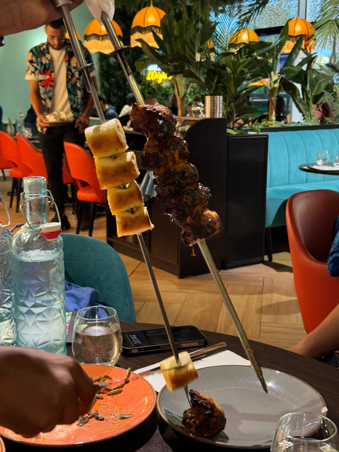 Ate some mouthwatering Brazilian BBQ in Paris! 🇧🇷🥩 #ParisEats #GrillGoals