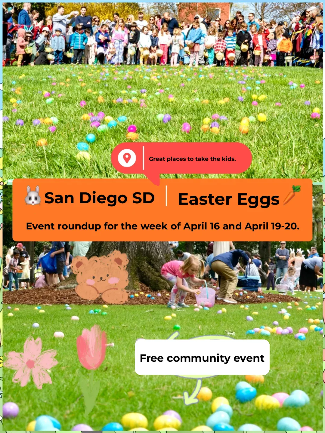 San Diego, SD | 🐰🥕 This Week's Free Easter Egg Hunt Events Collection～🎈