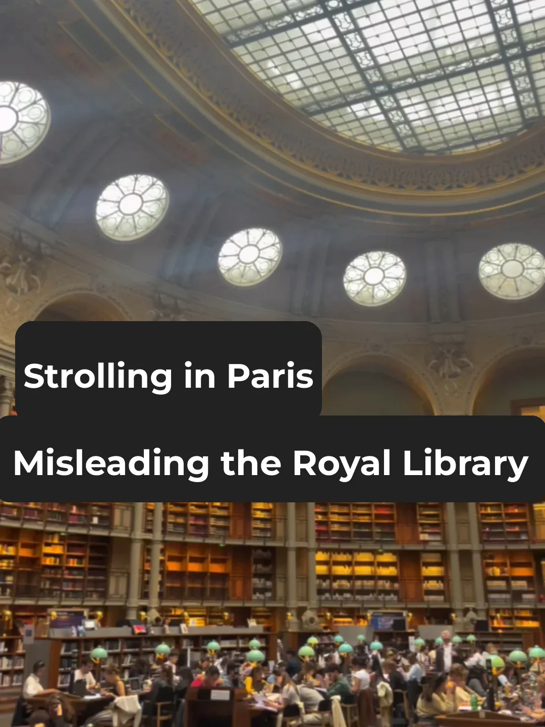 Strolling Through Paris | Reading a Hugo Book at the National Library