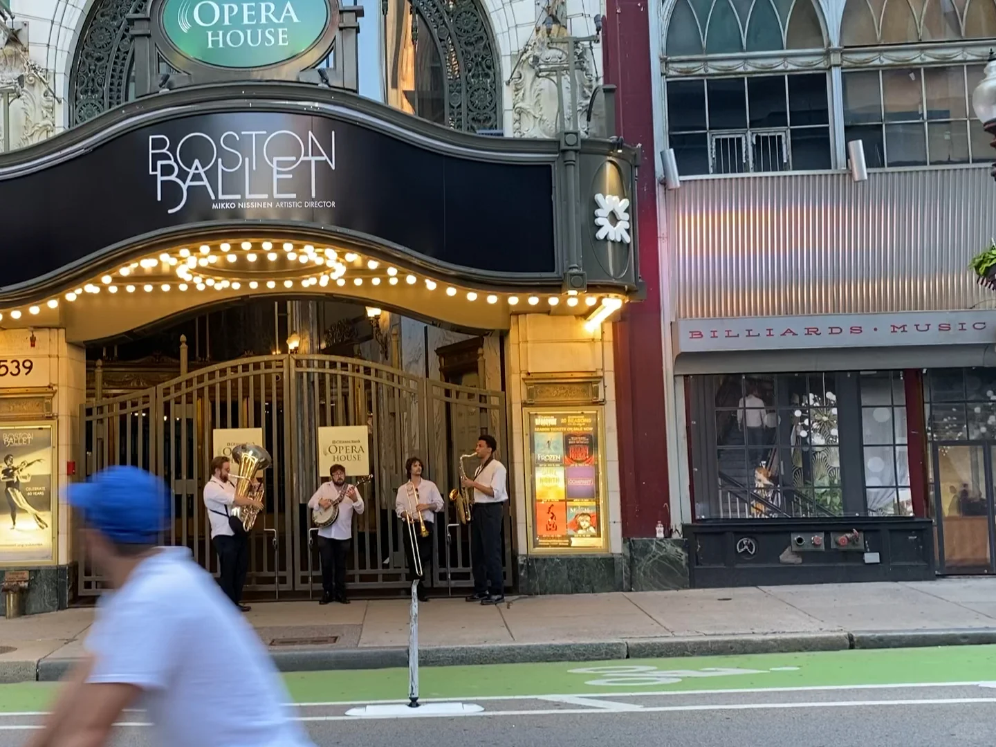 Musical Performance at the Entrance of Boston Ballet Theater
