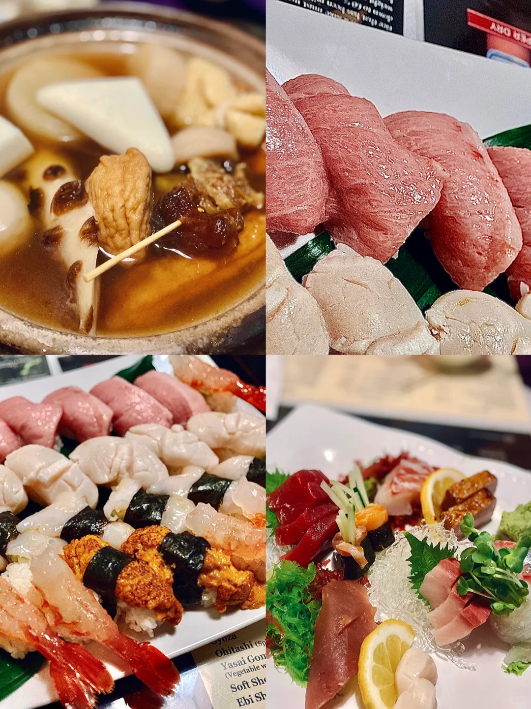 Seattle Japanese Cuisine: Crystal-Clear Tuna Belly Paired with Oden