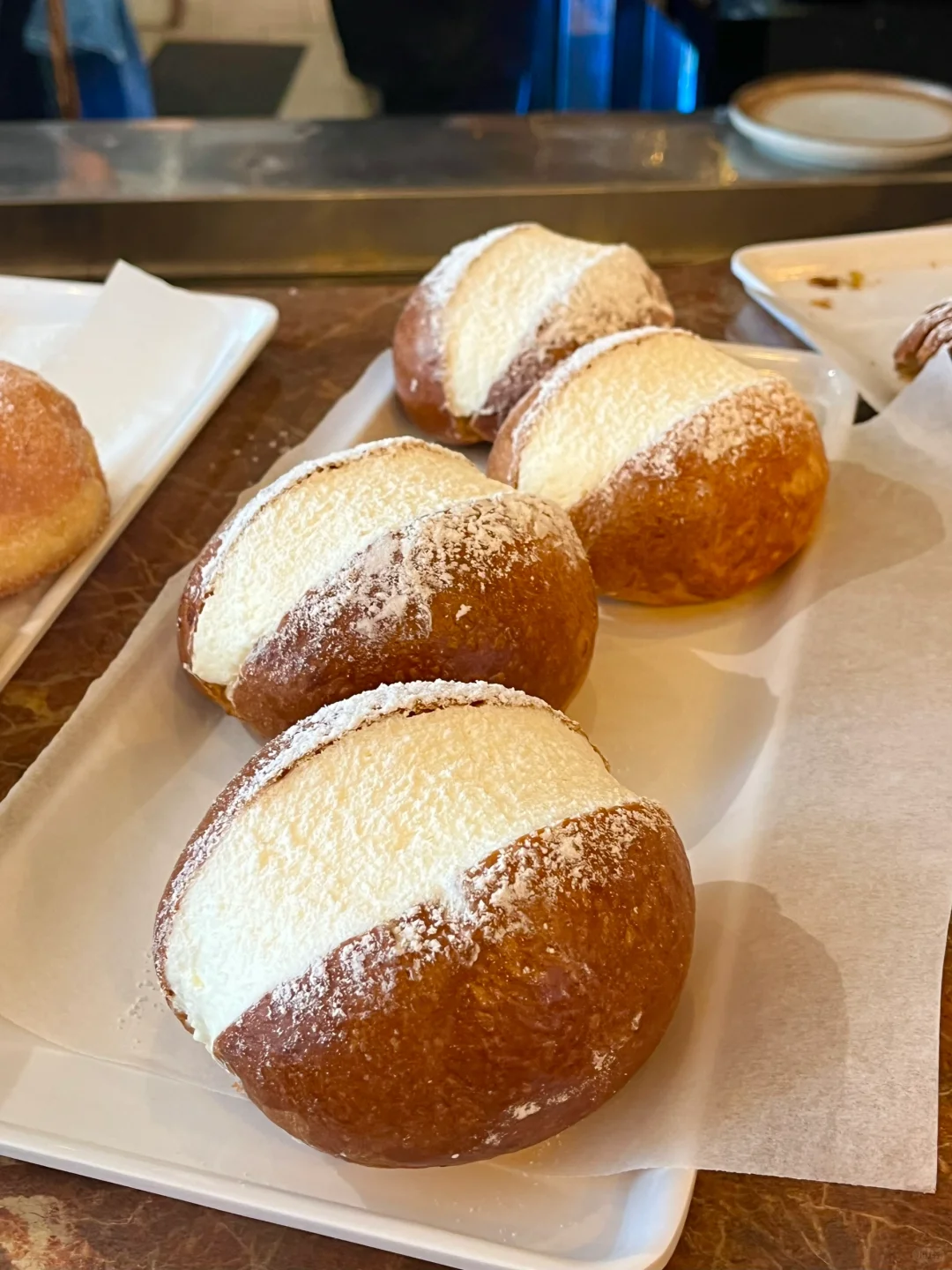 👉Who Can Resist These Creamy Italian Cream Buns? 😋