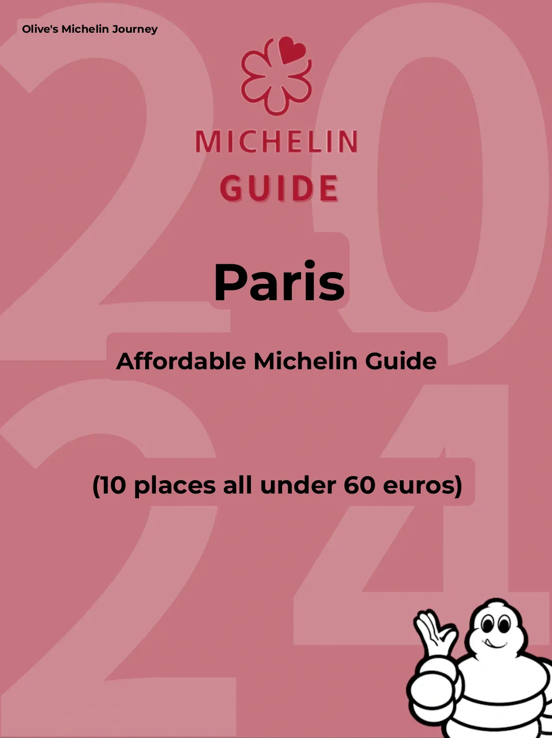 Paris Budget Michelin Guide | 10 Restaurants All Under €60⁉️