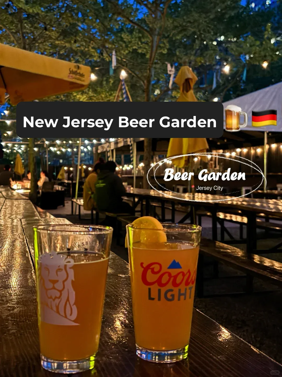 🇩🇪 Amazing Bar in Jersey City | German Beer Garden 🍺