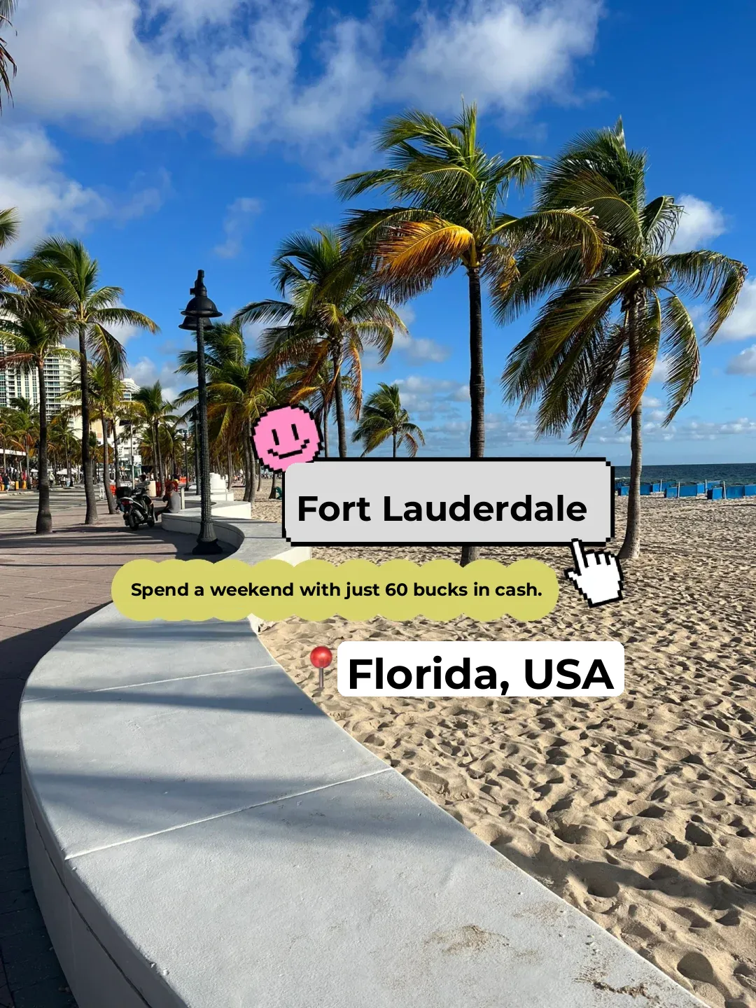 Fort Lauderdale📍Spending a Weekend in Florida with Just $60 Cash