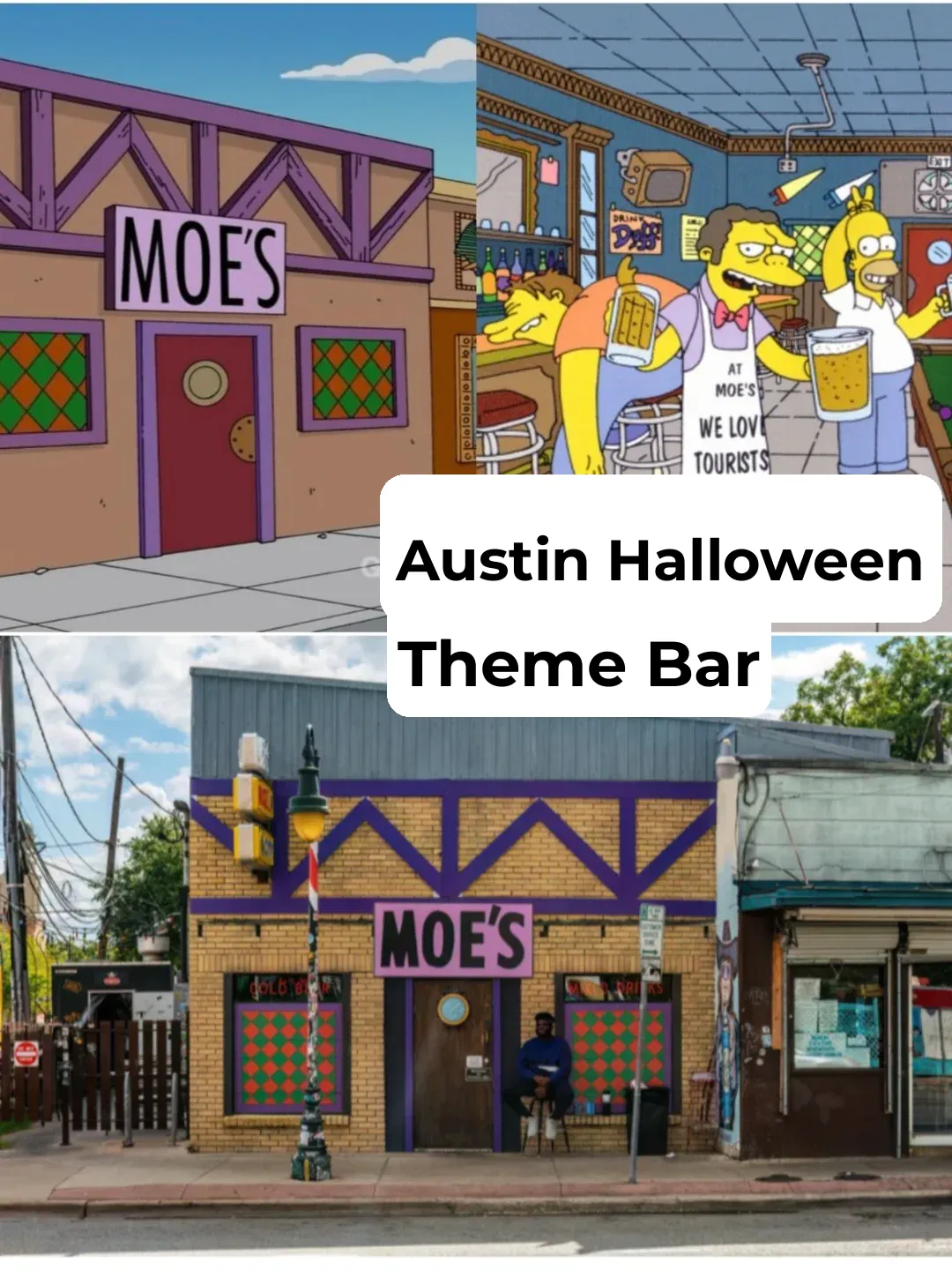 Where is the Simpsons-Themed Bar in Austin for Halloween?