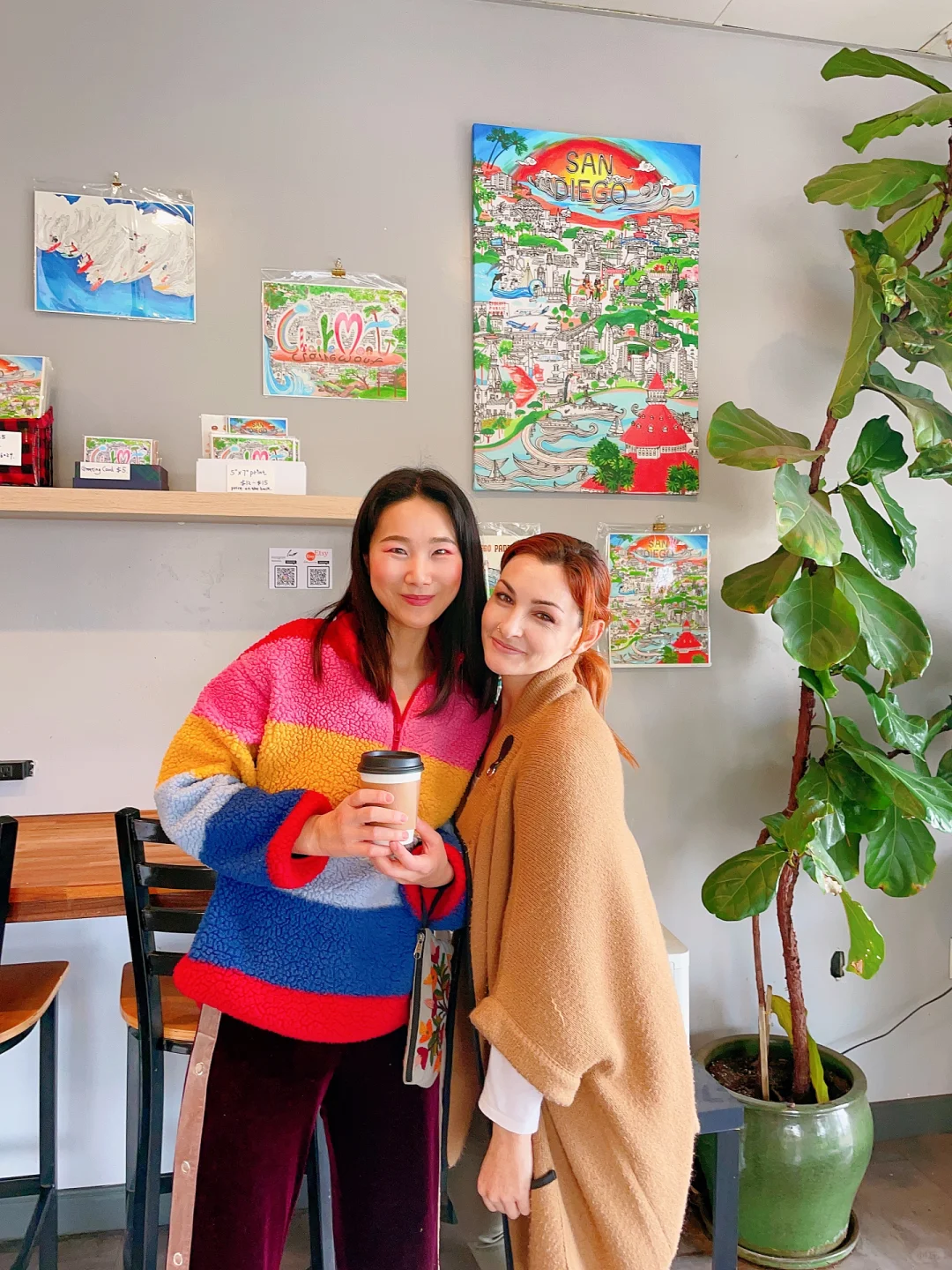 Hosting a Small Art Exhibition at an Adorable Café in San Diego