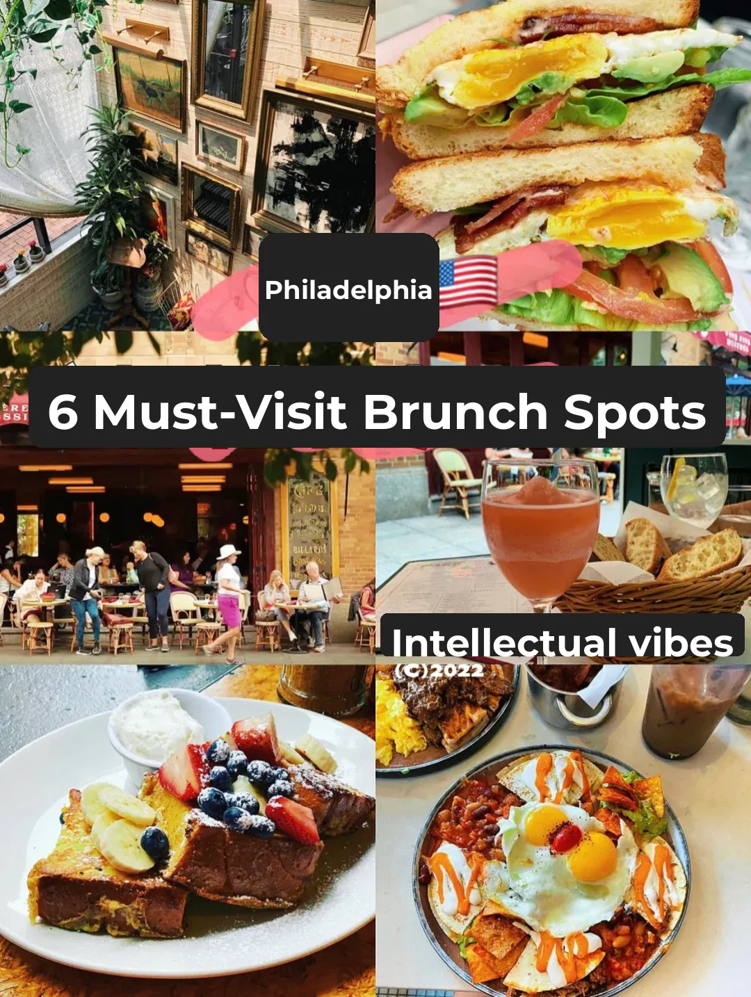 Philadelphia | 6 Must-Try Brunch Spots with Stunning Vibes & Delicious Bites ☕️