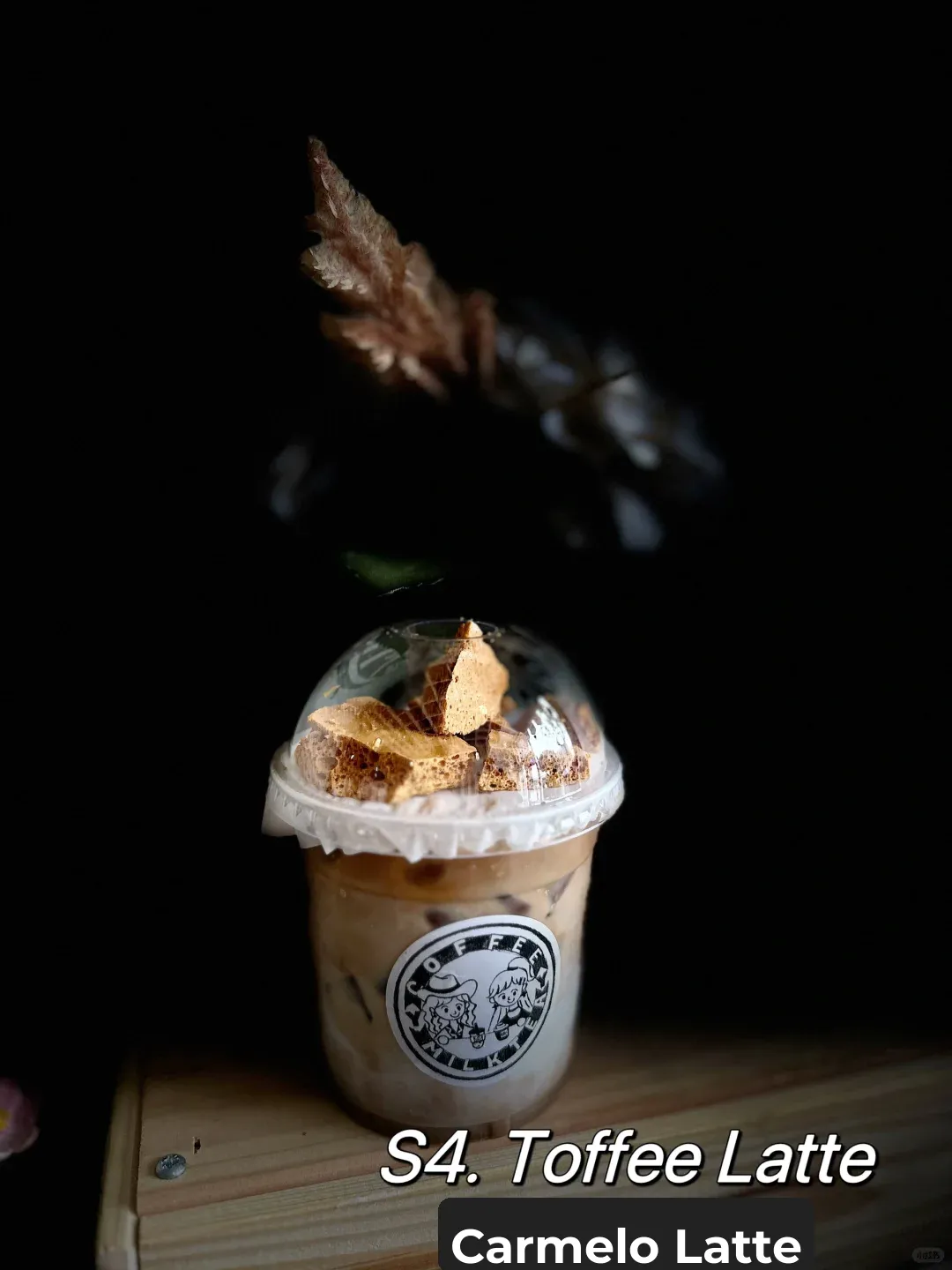 SF Milk Tea & Coffee Shop, Toffee Latte with Castella Foam