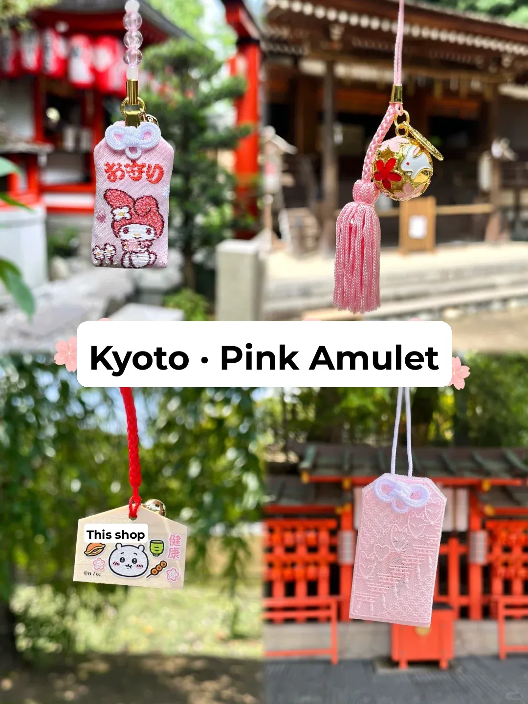Some Pink-Themed Omamori & Ema from Kyoto 🌸