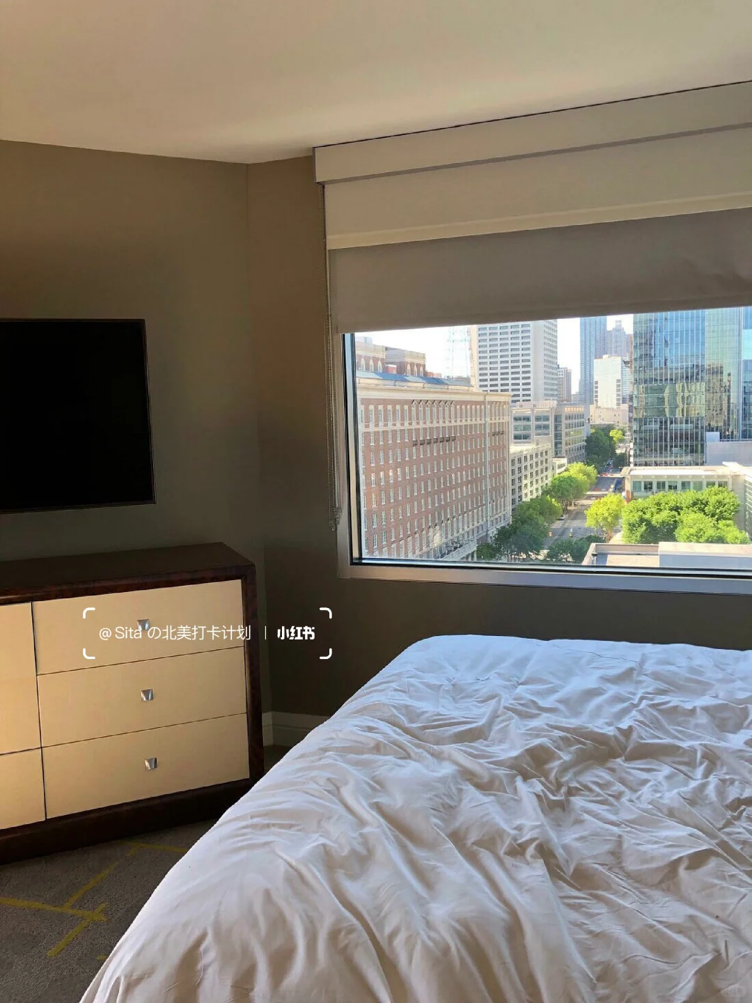 "In Atlanta! Stayed for five nights and it was so comfortable, I didn’t want to check out 😭"