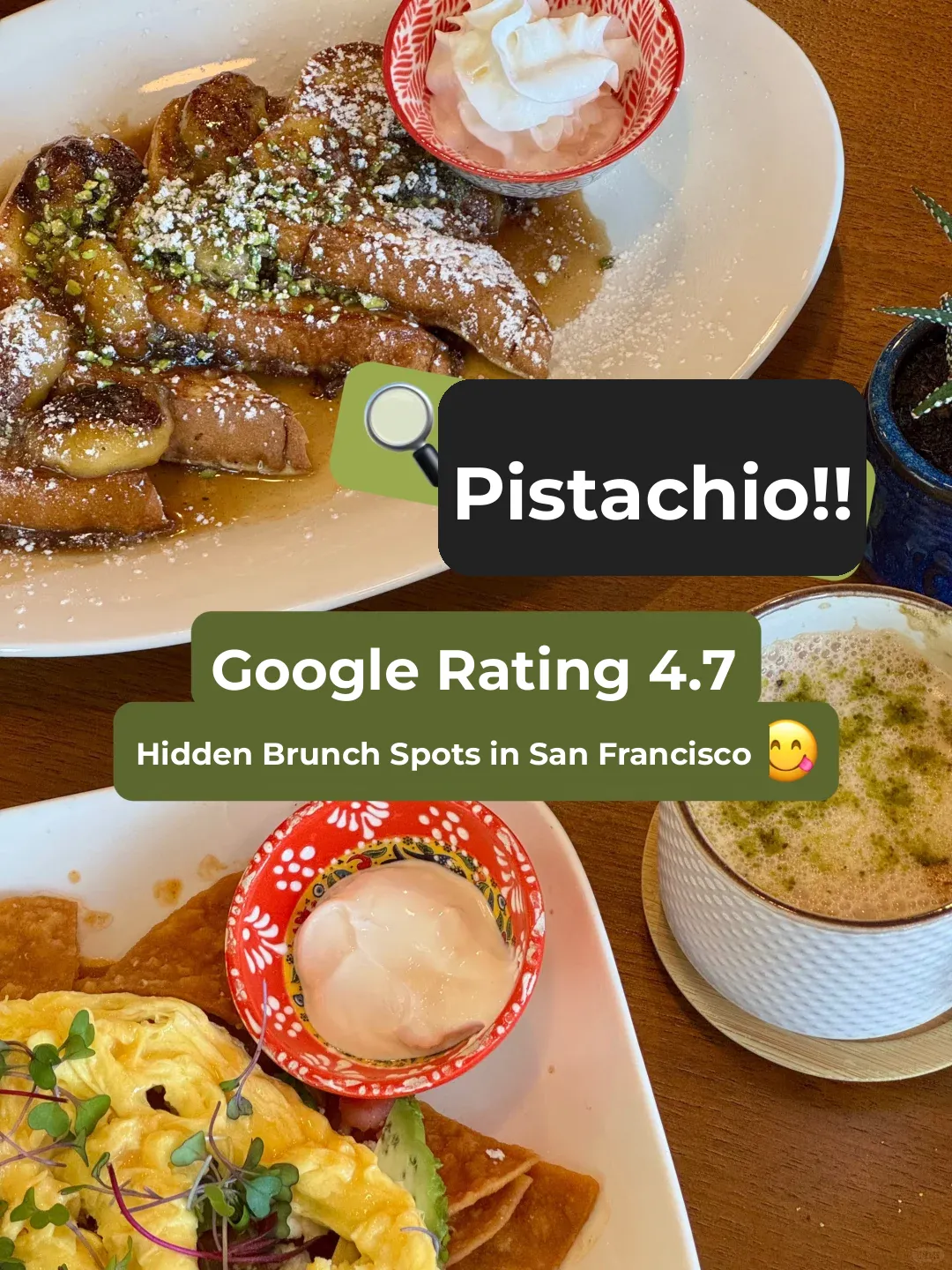 San Francisco Food | Thank Goodness for Pistachio Brunch, We’re Saved! ‼️