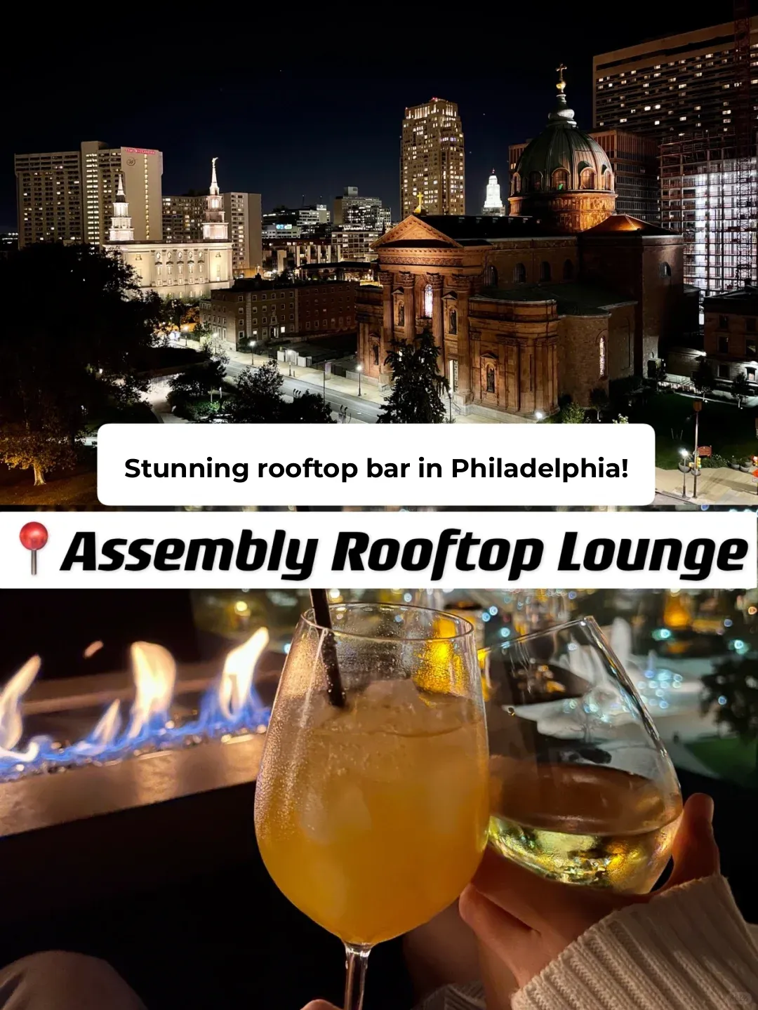 Philly's Stunning Rooftop Bar 🥂 Sip a Drink After the Sunset