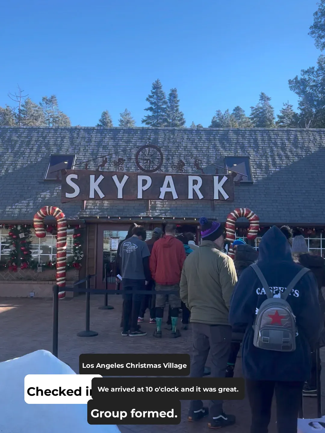 "Strolling Through Skypark's Christmas Village in Los Angeles"