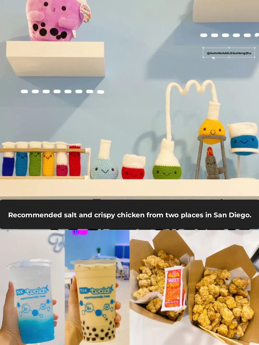 San Diego🧋｜These Two Bubble Tea Shops Serve the Best Popcorn Chicken‼️