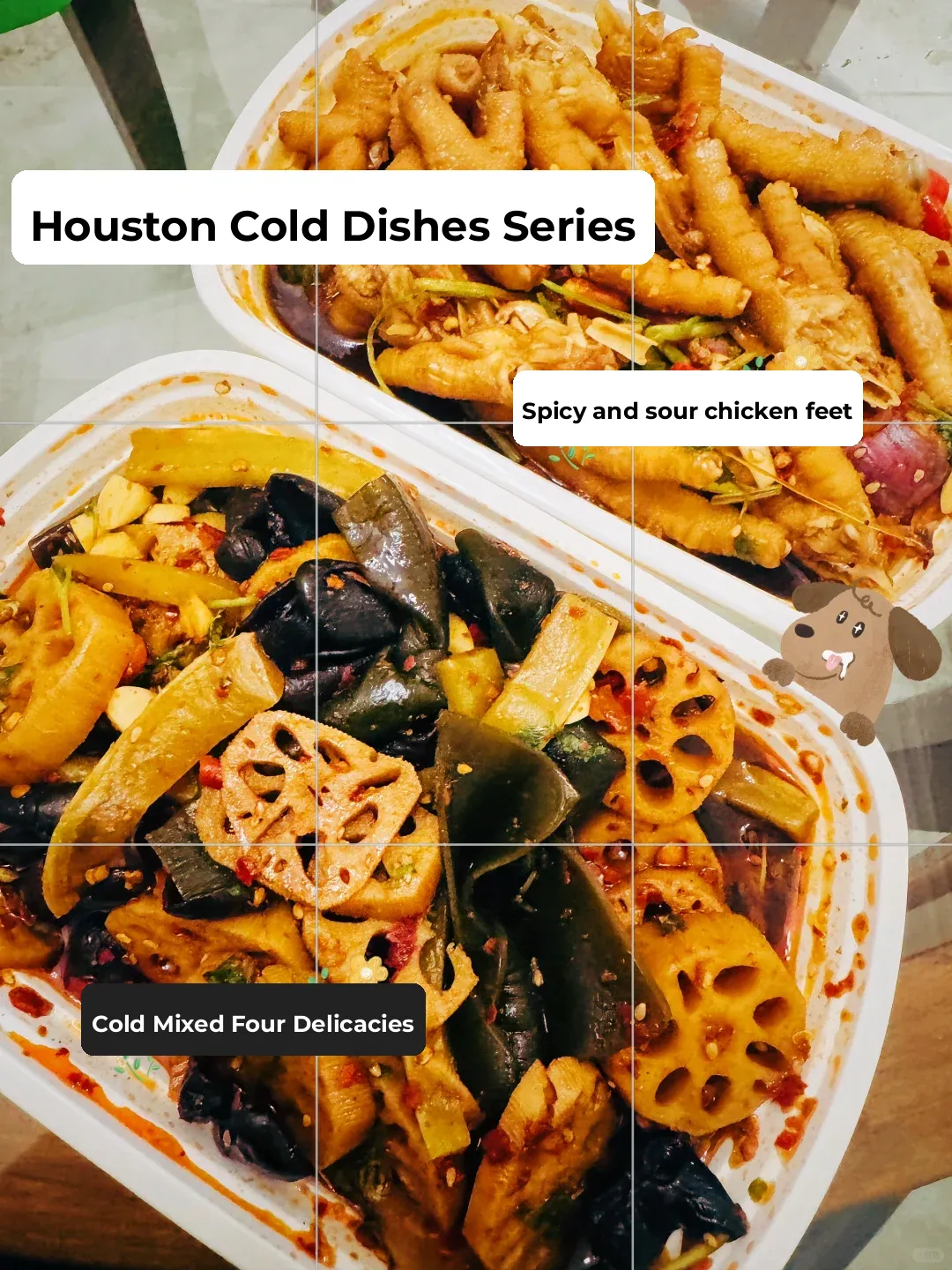 Houston Private Kitchen Cold Tossed Dishes! Spicy and Sour Chicken Feet!