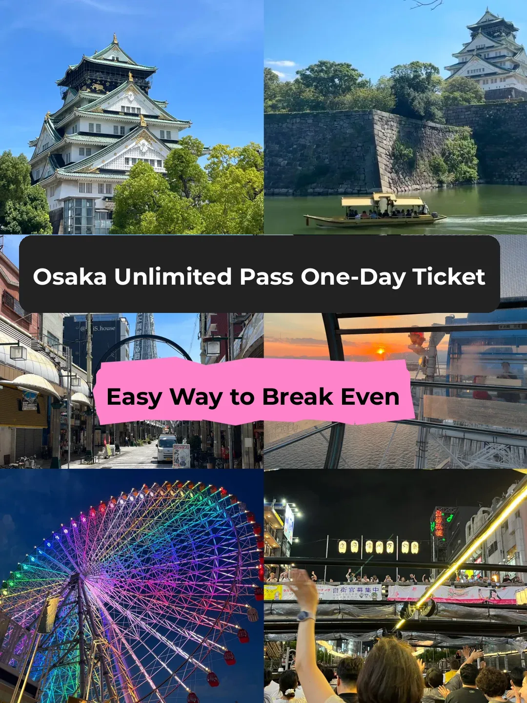 Osaka Amazing Pass One-Day Ticket: Easily Worth It! Just Go for It!