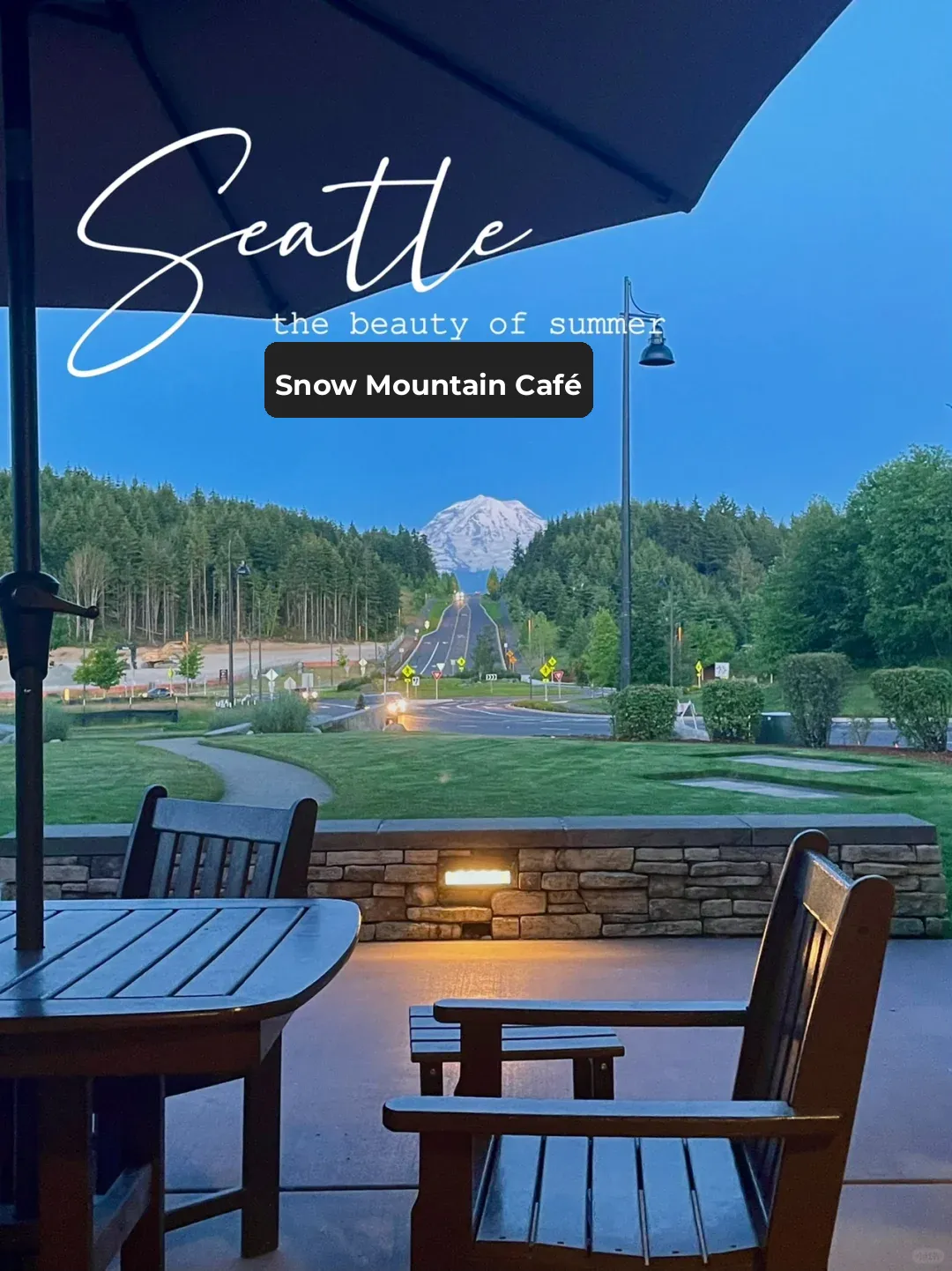 Seattle's Secret Café with a Stunning Mountain View 🌄