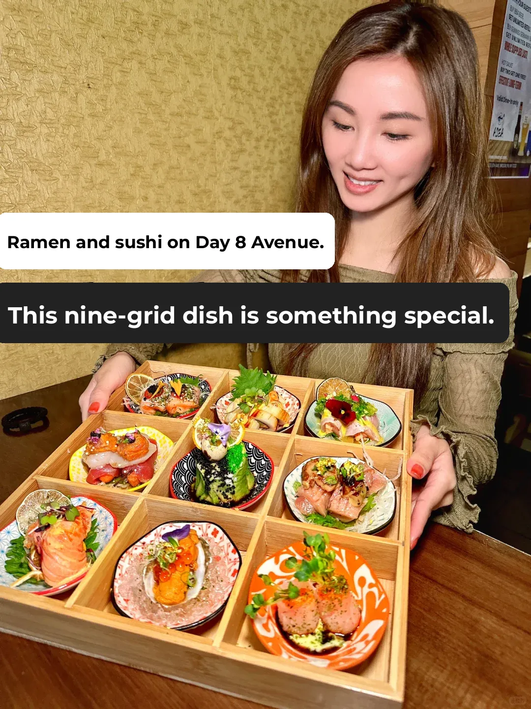 New York | Japanese Cuisine on 8th Ave in Brooklyn | This Nine-Square Platter Has Something Special