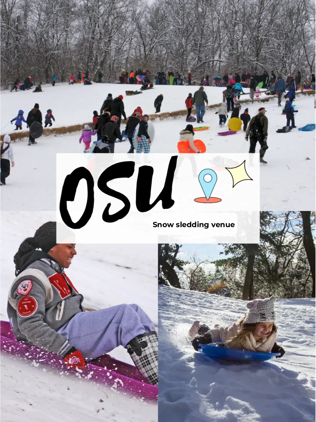 🛷 OSU | Recommended Sledding Spots in Columbus 🛷