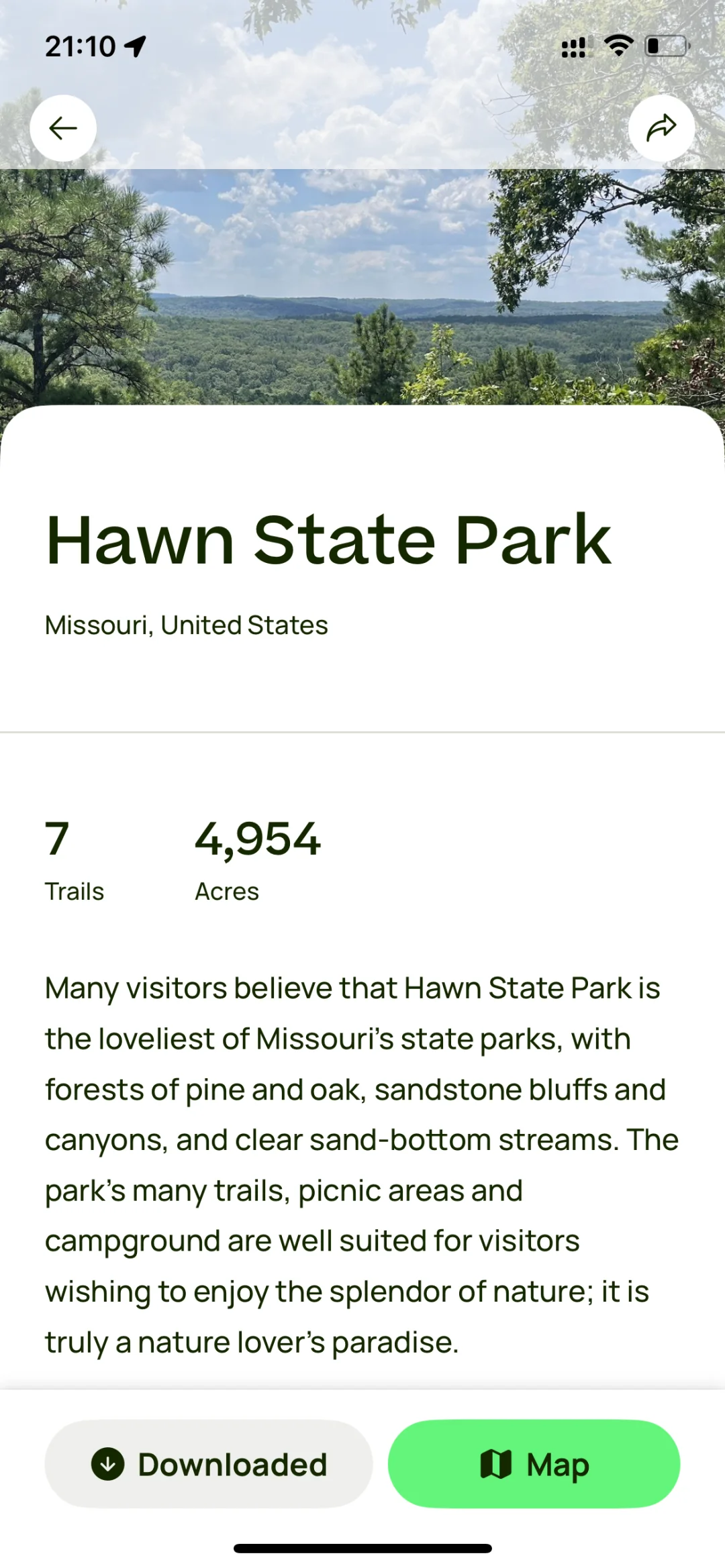 Hiking in St. Louis – 8 Hawn State Park