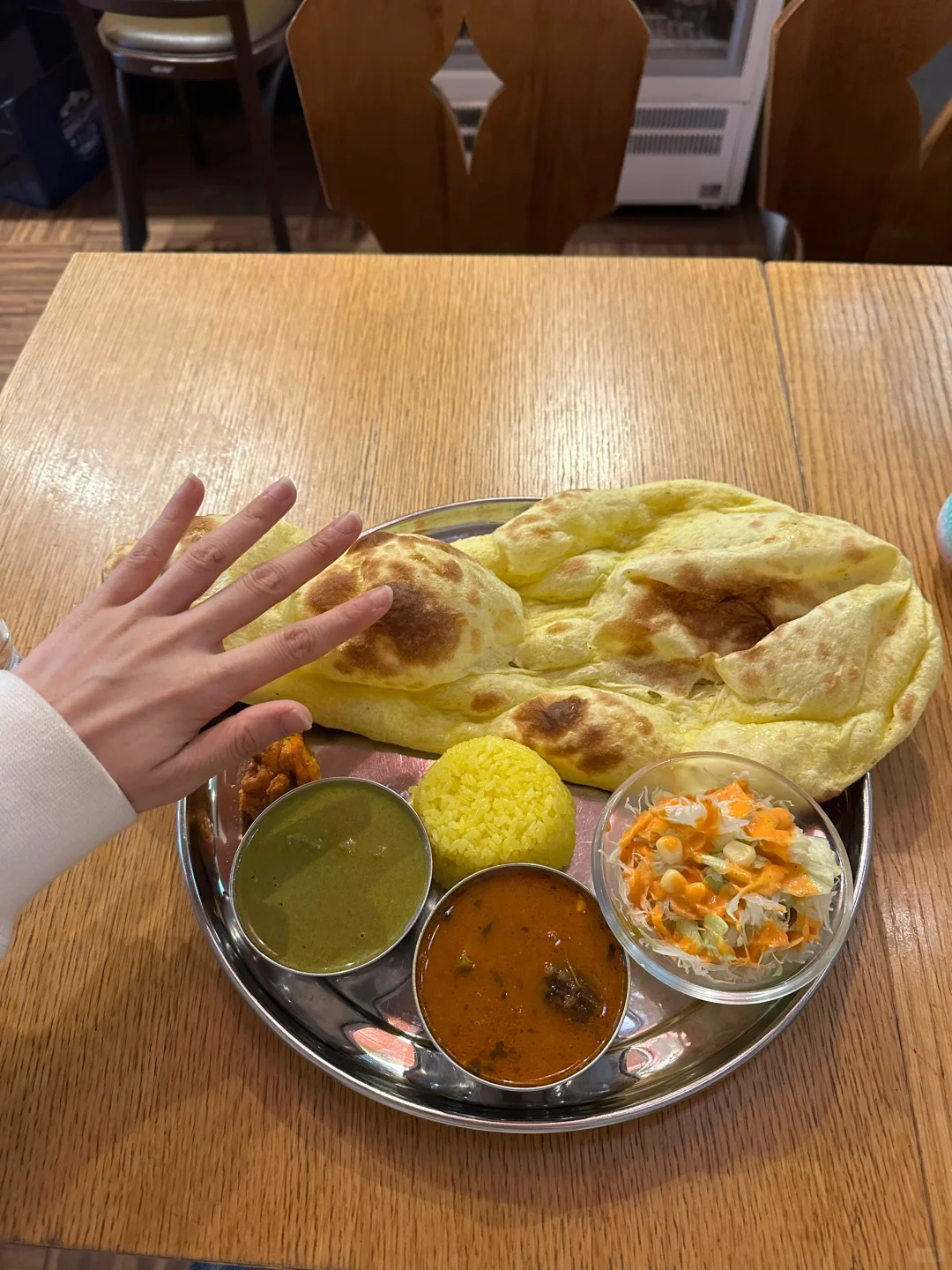 Tokyo Solo Dining｜Indian Cuisine in Ningyocho, Pumpkin Naan